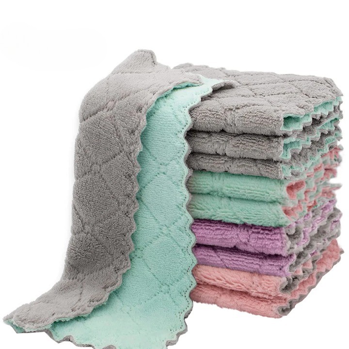 Produk Kain Lap Microfiber Anti Minyak Serbaguna Lap Piring Super Absorban Premium