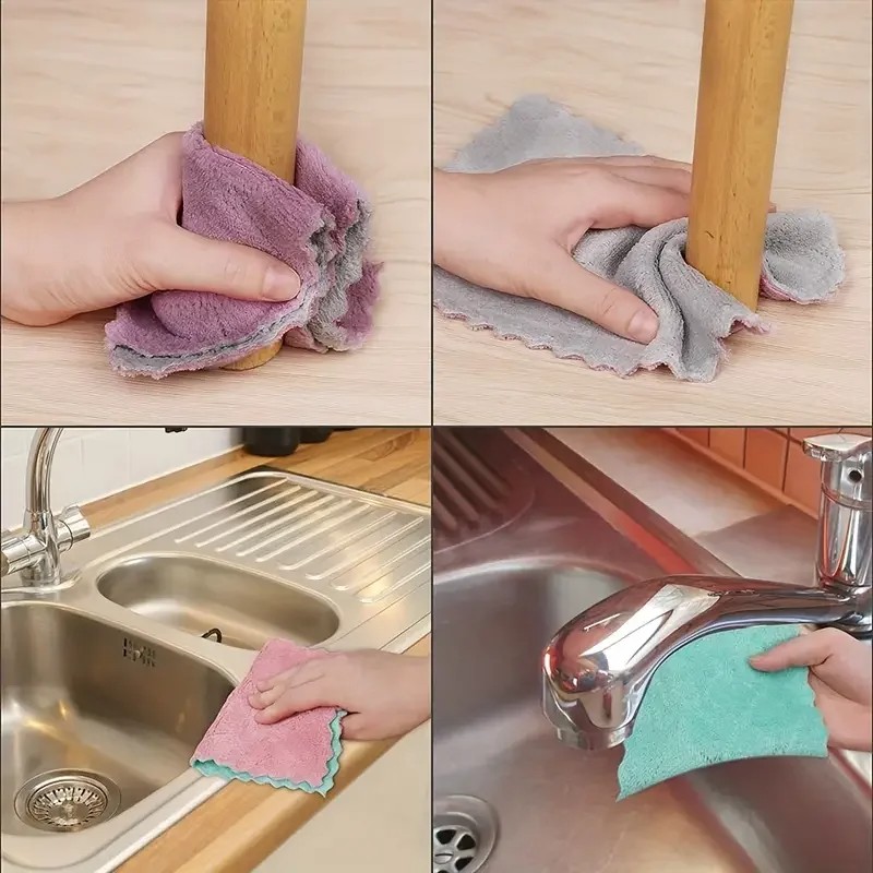 Produk Kain Lap Microfiber Anti Minyak Serbaguna Lap Piring Super Absorban Premium