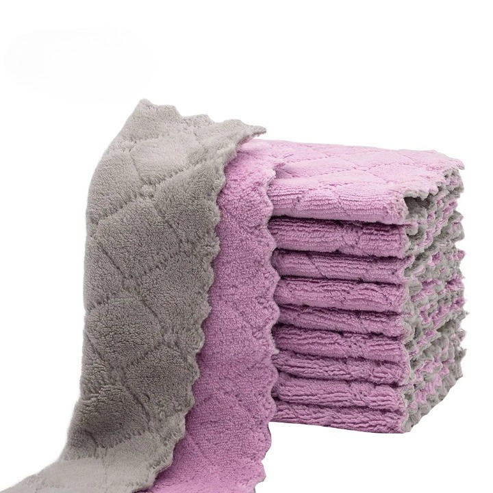 Produk Kain Lap Microfiber Anti Minyak Serbaguna Lap Piring Super Absorban Premium