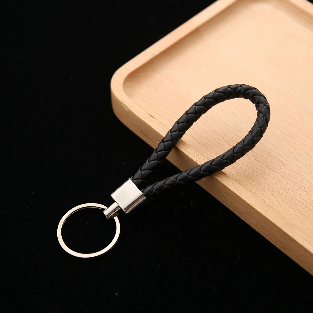 Produk Gantungan Kunci Kulit Kepang Premium Keychain Mobil Motor Leather Braided Strap