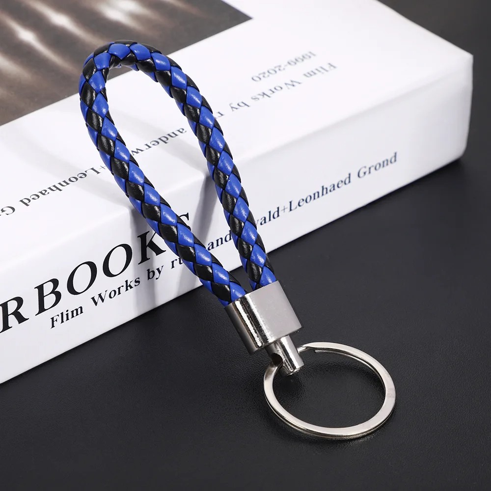 Produk Gantungan Kunci Kulit Kepang Premium Keychain Mobil Motor Leather Braided Strap