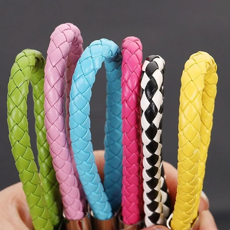 Produk Gantungan Kunci Kulit Kepang Premium Keychain Mobil Motor Leather Braided Strap