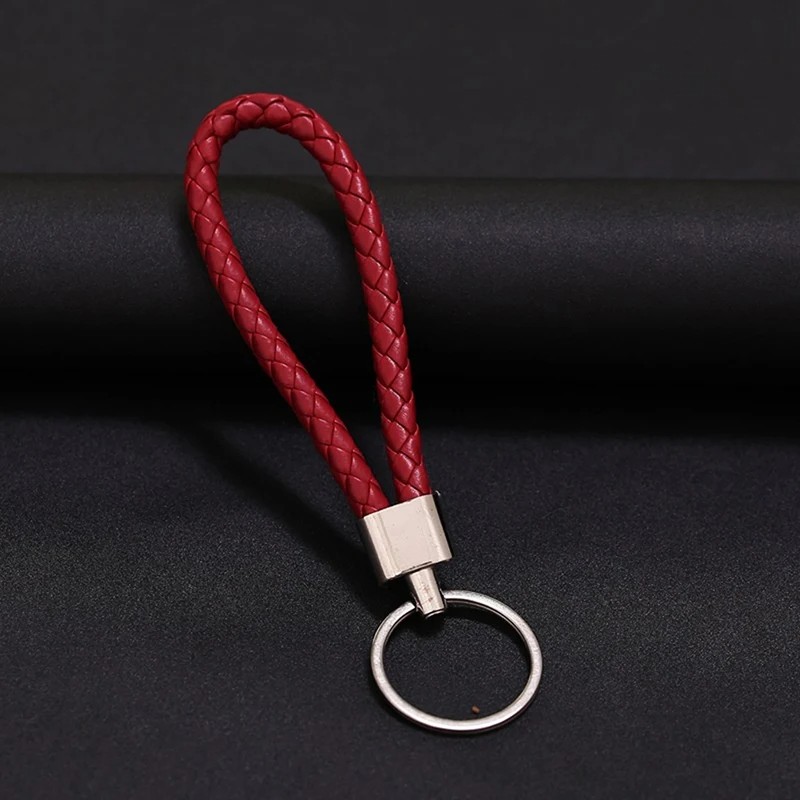 Produk Gantungan Kunci Kulit Kepang Premium Keychain Mobil Motor Leather Braided Strap