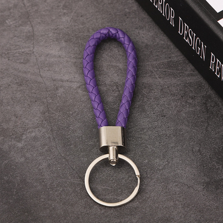 Produk Gantungan Kunci Kulit Kepang Premium Keychain Mobil Motor Leather Braided Strap