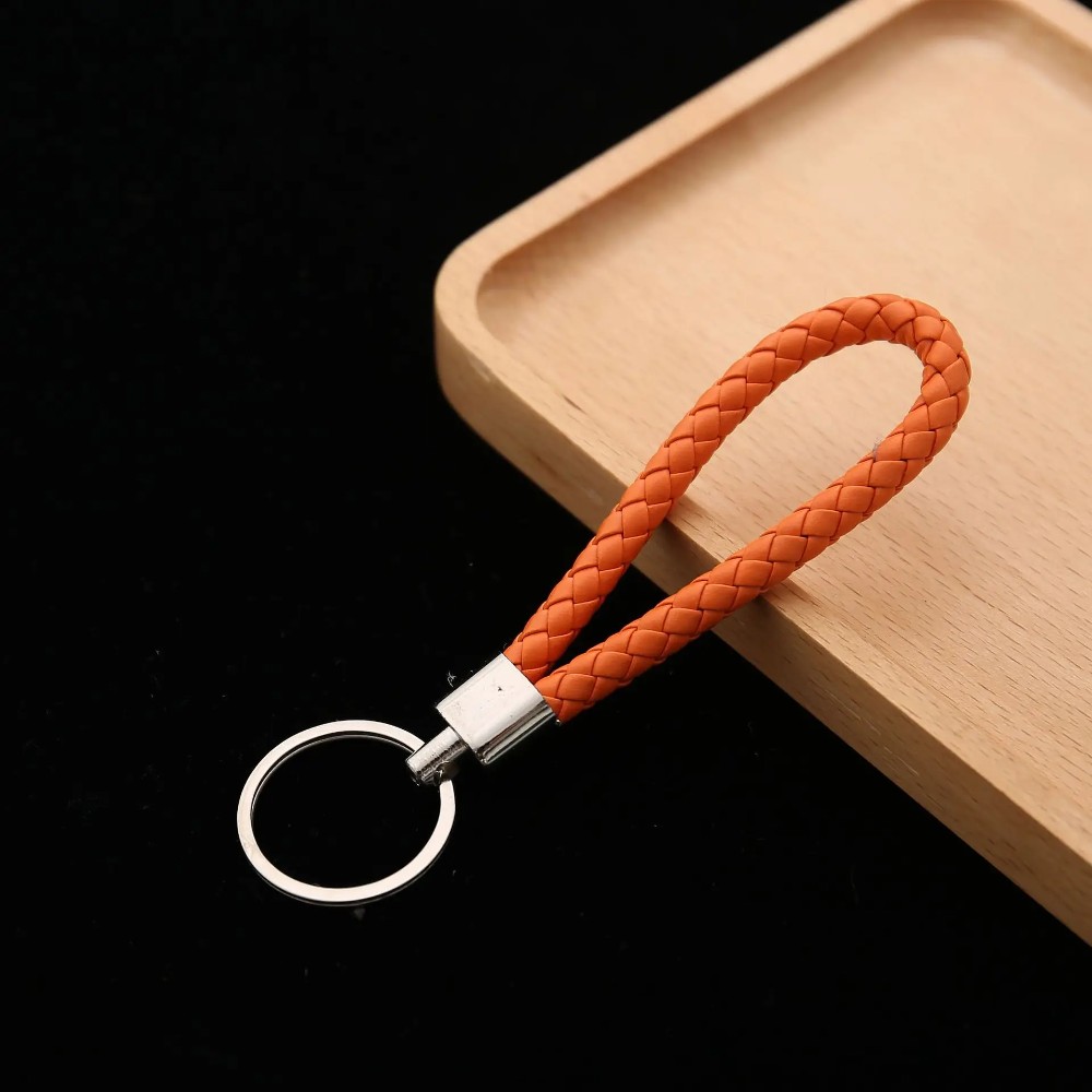 Produk Gantungan Kunci Kulit Kepang Premium Keychain Mobil Motor Leather Braided Strap