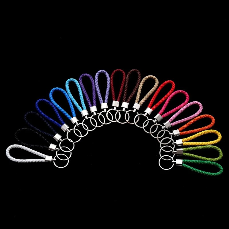 Produk Gantungan Kunci Kulit Kepang Premium Keychain Mobil Motor Leather Braided Strap