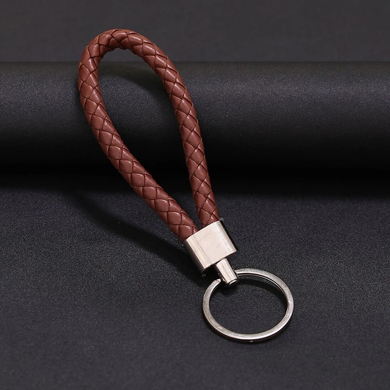 Produk Gantungan Kunci Kulit Kepang Premium Keychain Mobil Motor Leather Braided Strap