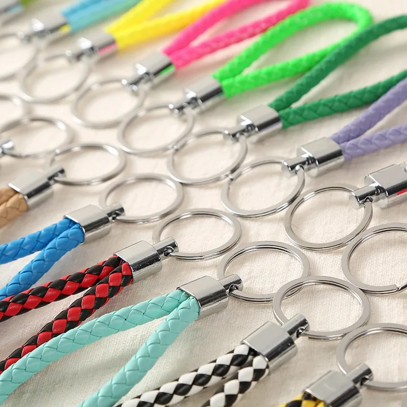 Produk Gantungan Kunci Kulit Kepang Premium Keychain Mobil Motor Leather Braided Strap