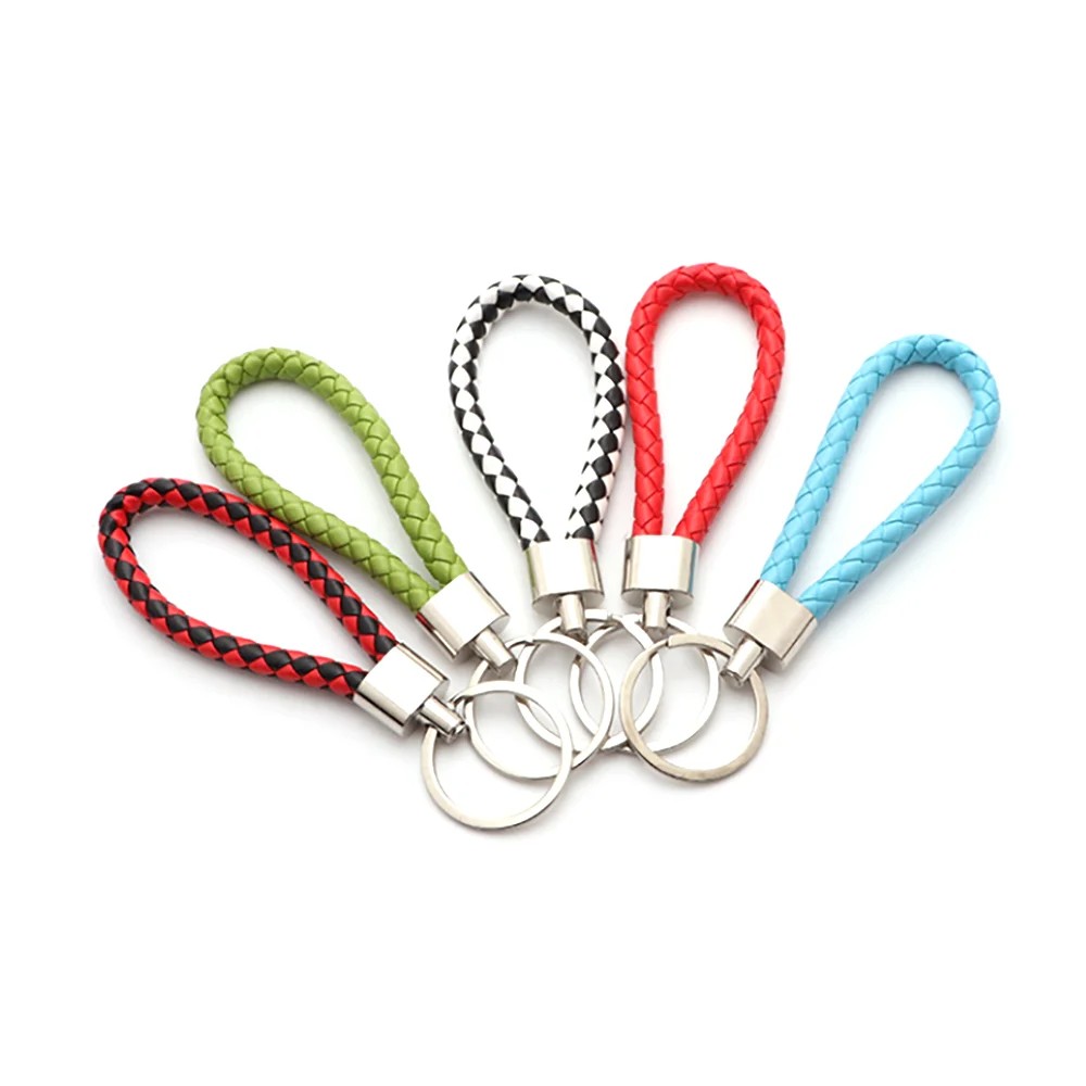 Produk Gantungan Kunci Kulit Kepang Premium Keychain Mobil Motor Leather Braided Strap