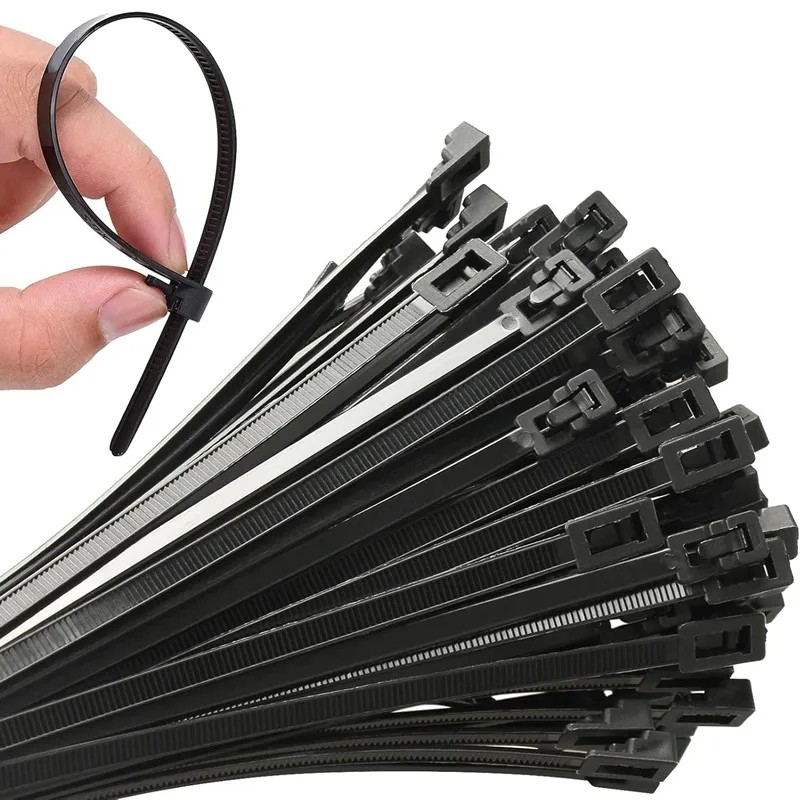 Produk Kabel Ties Reusable 20cm X 7mm Pengikat Kabel Bisa Buka Pasang Nylon Tie
