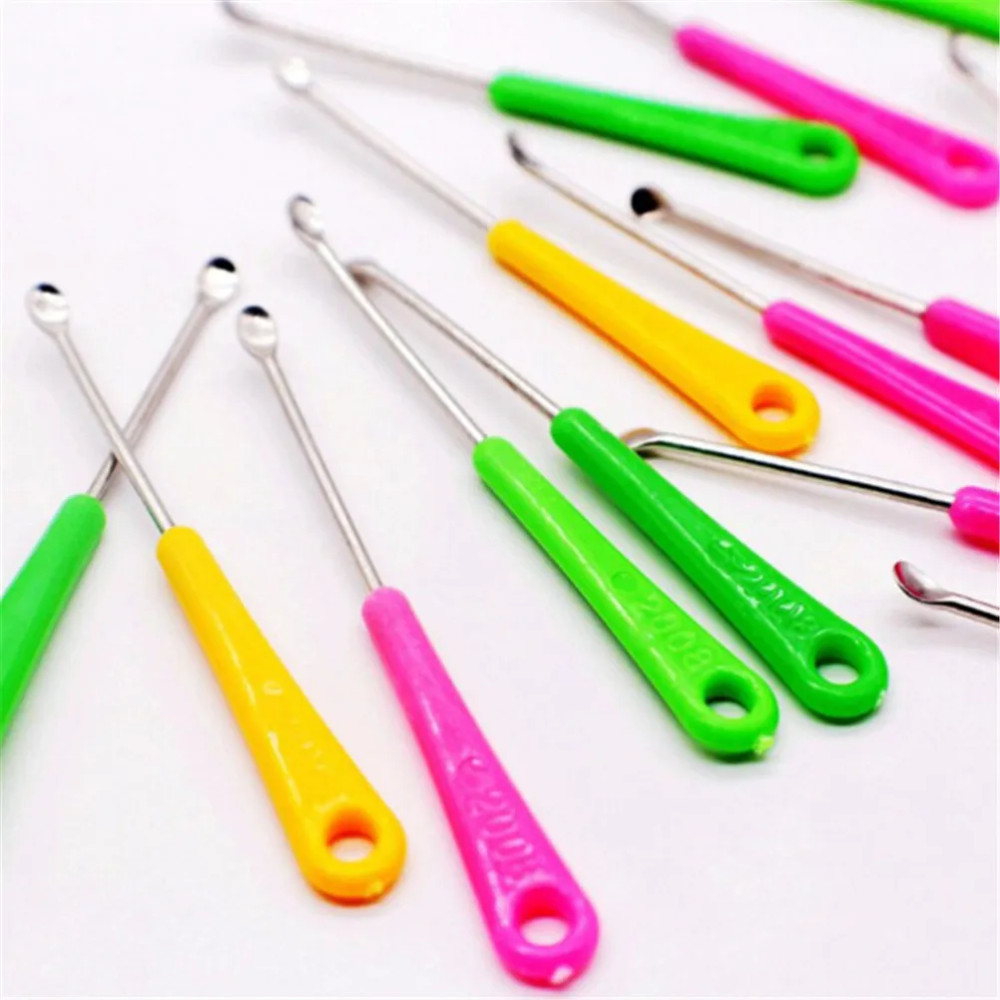 Produk Korek Kuping Stainless Steel 7cm Pembersih Telinga Besi Korek Kuping Mini