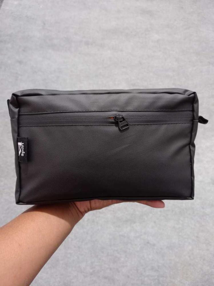 Produk Tas Selempang Handbag Pria Simpel Kain Waterproof Warna Hitam Tas Sepeda