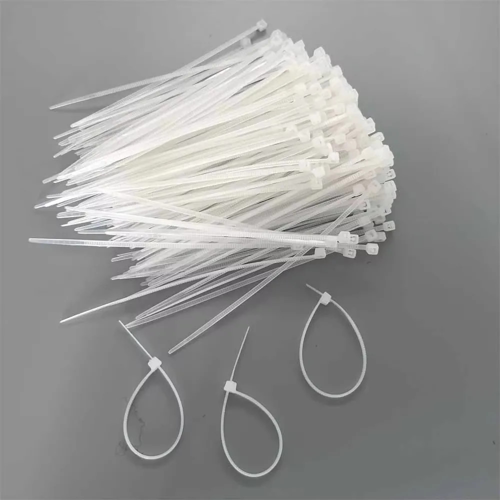 Produk Kabel Ties 100 Nylon Pengikat Kabel Serbaguna Hitam Putih 10cm 15cm 20cm 25cm 30cm