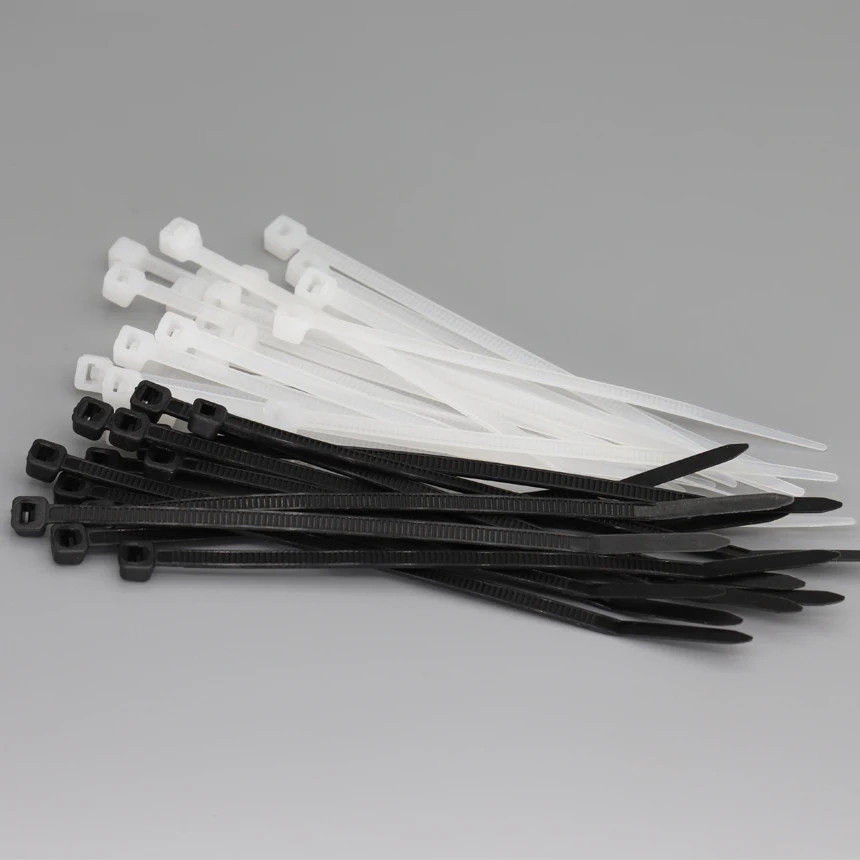 Produk Kabel Ties 100 Nylon Pengikat Kabel Serbaguna Hitam Putih 10cm 15cm 20cm 25cm 30cm