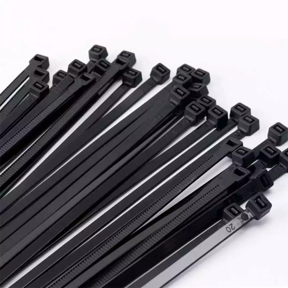 Produk Kabel Ties 100 Nylon Pengikat Kabel Serbaguna Hitam Putih 10cm 15cm 20cm 25cm 30cm