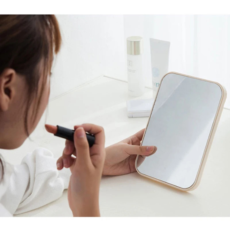 Produk Cermin Lipat Meja Kaca Asli 10x15cm Portable Makeup Mirror Minimalis Aesthetic