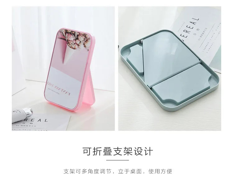 Produk Cermin Lipat Meja Kaca Asli 10x15cm Portable Makeup Mirror Minimalis Aesthetic