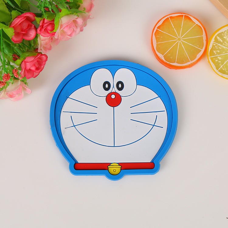 Produk Tatakan Gelas Karakter Kartun Lucu Coaster Silikon Anti Panas Slip