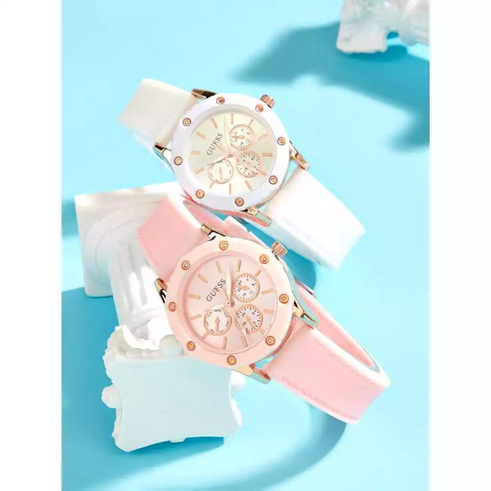 Produk Jam Tangan Wanita Analog White Silicon Strap Fashionable