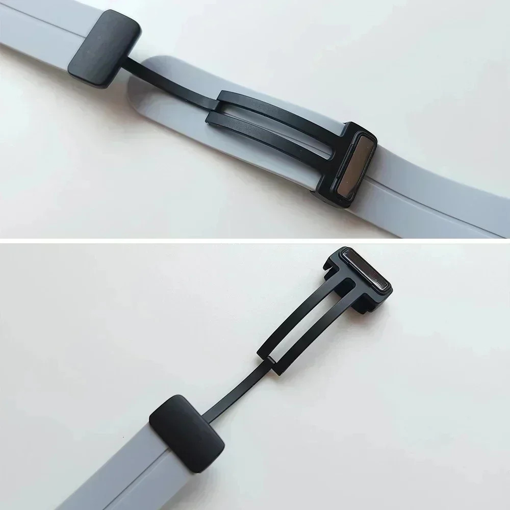 Produk Tali Jam Tangan Silicone Strap Universal 20mm 22mm Quick Magnetic