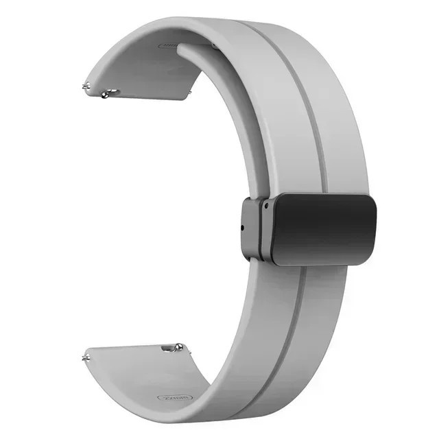 Produk Tali Jam Tangan Silicone Strap Universal 20mm 22mm Quick Magnetic