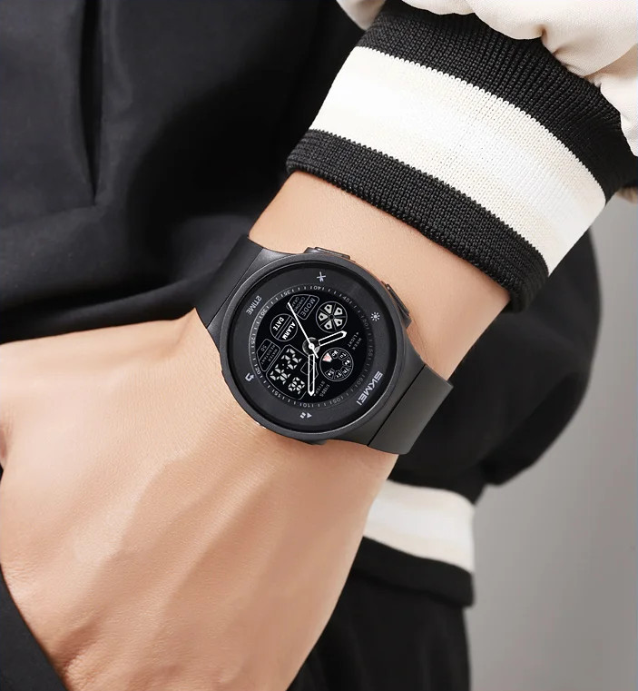 Produk Jam Tangan Pria Dual Time Sport Waterproof 5atm Led Analog Digital Original Skmei 2346