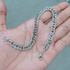Gelang Rantai Pria Silver Titanium Stainless Steel Curb Chain Mengkilap