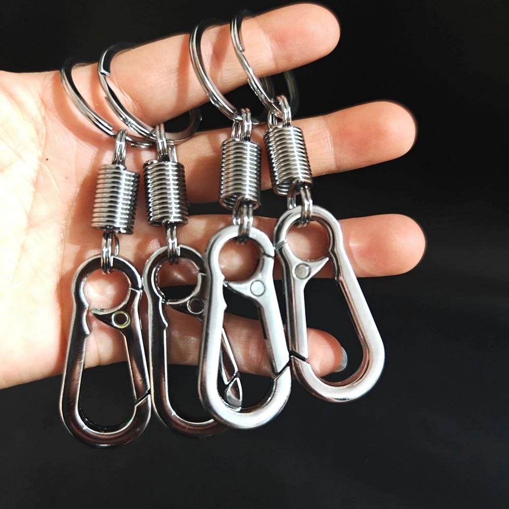 Produk Keychain Carabiner Spring Gantungan Kunci Motor Mobil Tas Outdoor