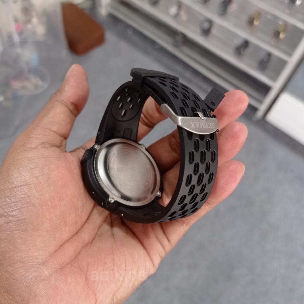 Produk Jam Tangan Skymax Digital Pria Original - Rubber Black Full Sporty