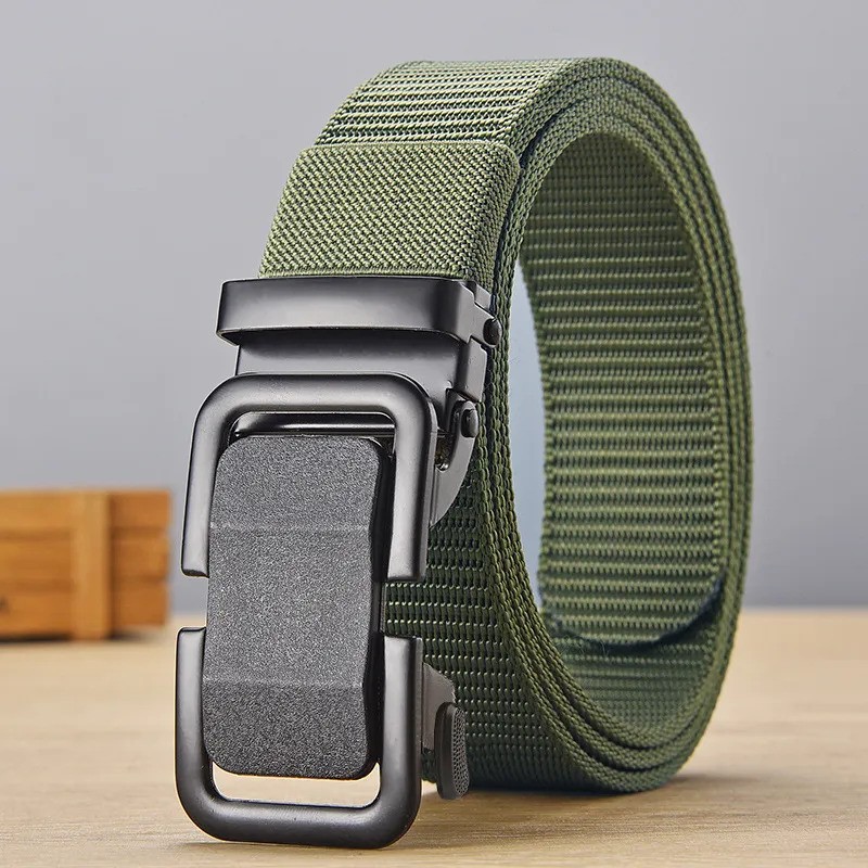 Produk Ikat Pinggang Pria Kanvas Gesper Rel Otomatis Tactical Belt - Premium Quality