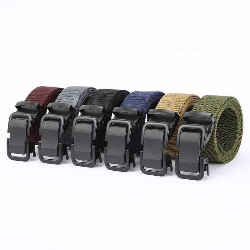 Produk Ikat Pinggang Pria Kanvas Gesper Rel Otomatis Tactical Belt - Premium Quality