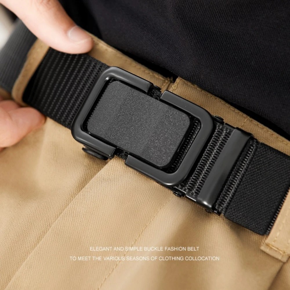 Produk Ikat Pinggang Pria Kanvas Gesper Rel Otomatis Tactical Belt - Premium Quality