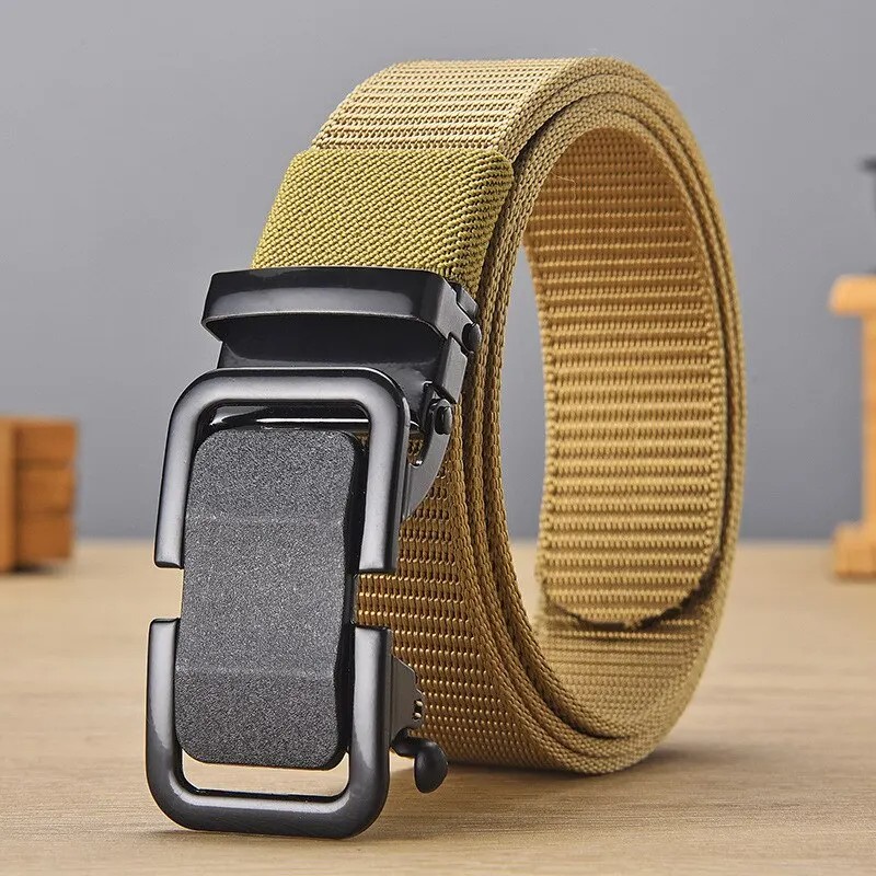 Produk Ikat Pinggang Pria Kanvas Gesper Rel Otomatis Tactical Belt - Premium Quality