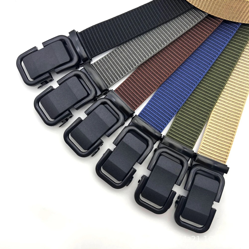 Produk Ikat Pinggang Pria Kanvas Gesper Rel Otomatis Tactical Belt - Premium Quality