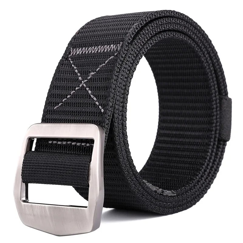 Produk Ikat Pinggang Pria Canvas Nylon Tactical Gesper Geser - Sabuk Minimalis Anti Mengelupas
