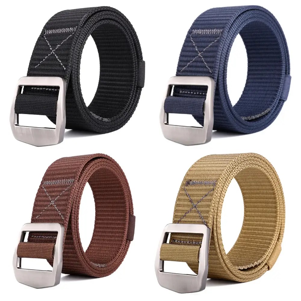 Produk Ikat Pinggang Pria Canvas Nylon Tactical Gesper Geser - Sabuk Minimalis Anti Mengelupas