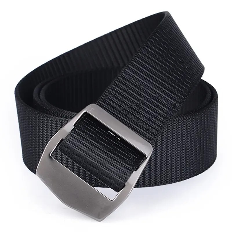 Produk Ikat Pinggang Pria Canvas Nylon Tactical Gesper Geser - Sabuk Minimalis Anti Mengelupas