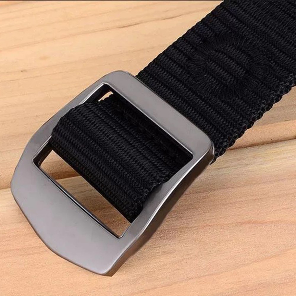 Produk Ikat Pinggang Pria Canvas Nylon Tactical Gesper Geser - Sabuk Minimalis Anti Mengelupas
