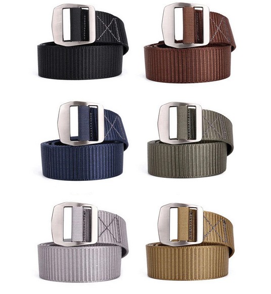 Produk Ikat Pinggang Pria Canvas Nylon Tactical Gesper Geser - Sabuk Minimalis Anti Mengelupas