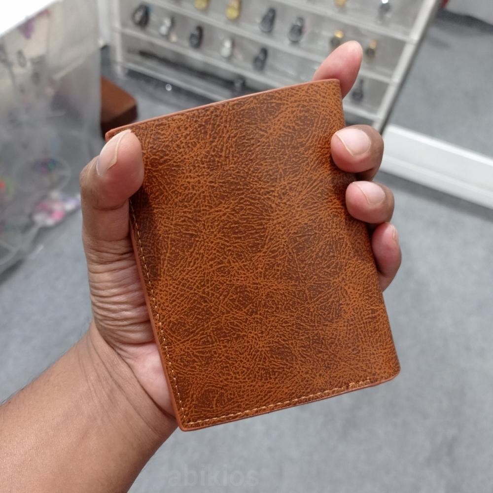 Produk Dompet Pria Wanita Pendek Kulit 2in1 Slot Kartu Depan