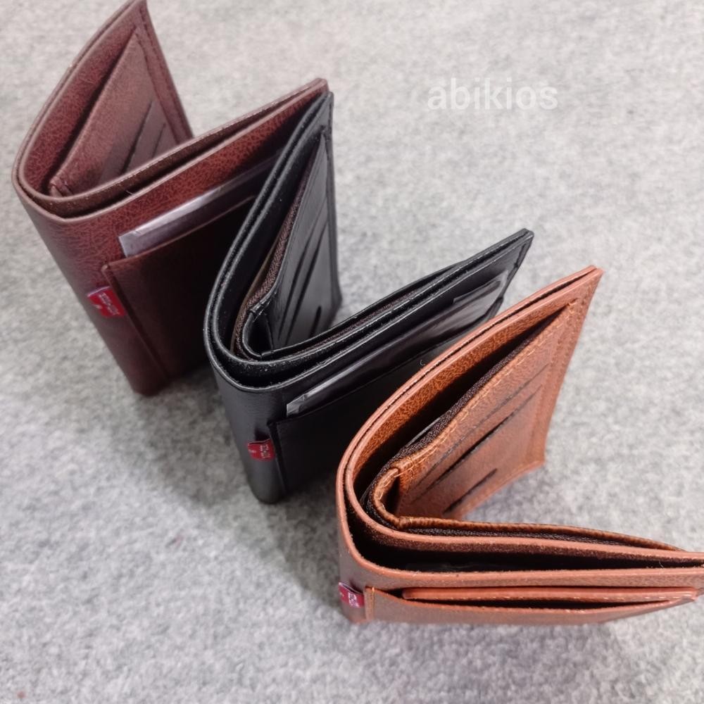 Produk Dompet Pria Wanita Pendek Kulit 2in1 Slot Kartu Depan