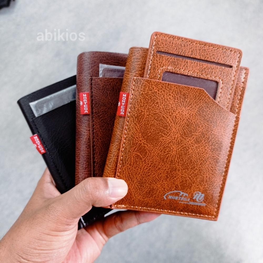 Produk Dompet Pria Wanita Pendek Kulit 2in1 Slot Kartu Depan