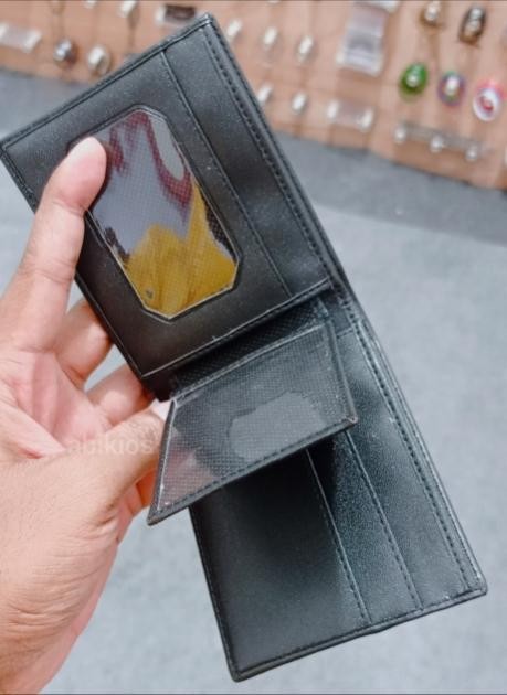 Produk Dompet Super Slim Mini Horizontal Compact - Hitam (10x8 Cm)