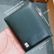 Dompet Super Slim Mini Horizontal Compact - Hitam (10x8 Cm)