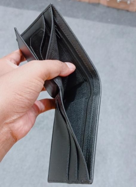 Produk Dompet Super Slim Mini Horizontal Compact - Hitam (10x8 Cm)
