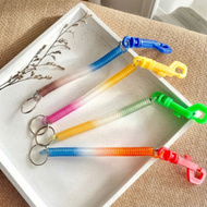 Gantungan Kunci Spiral Elastis per Rainbow Pengait Plastik Kuat - 21 Cm