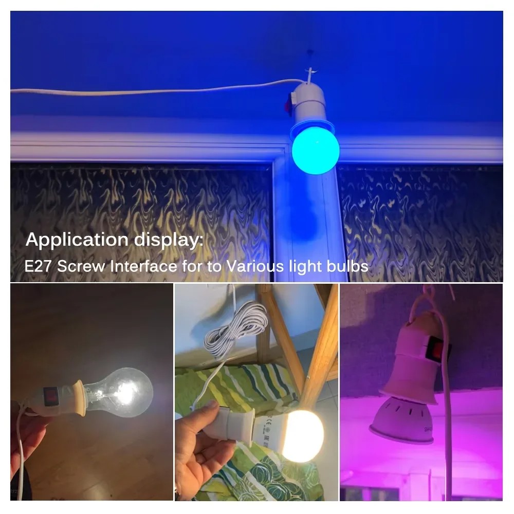 Produk Fitting Lampu Gantung Kabel 3m 5m 10m Plus Saklar On Off E27 Standar Komplit