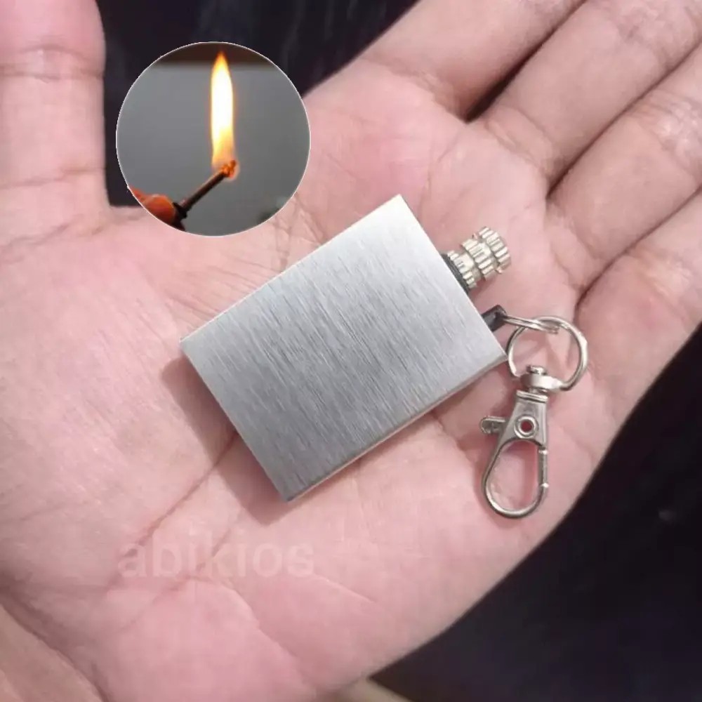 Produk Gantungan Kunci Korek Simpel Model Gesek Silver Good Camping