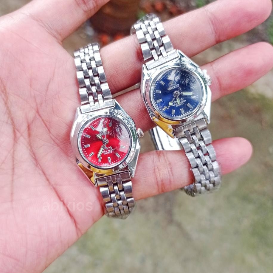 Produk Jam Tangan Rantai Wanita Dial Plat Aneka Warna Mesin Quartz