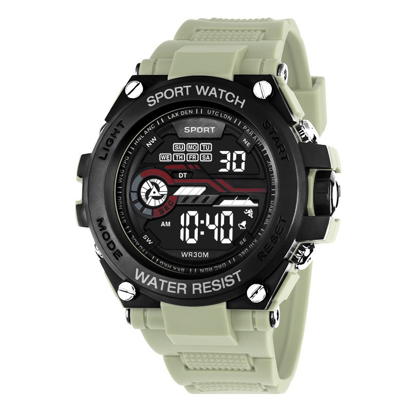 Produk Jam Tangan Digital Khaki Sport Pria Diameter 5cm Keren
